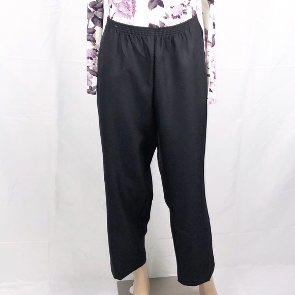 Karen Scott Black Comfort Waist Pull On Pants Sz1X - Picture 2 of 11